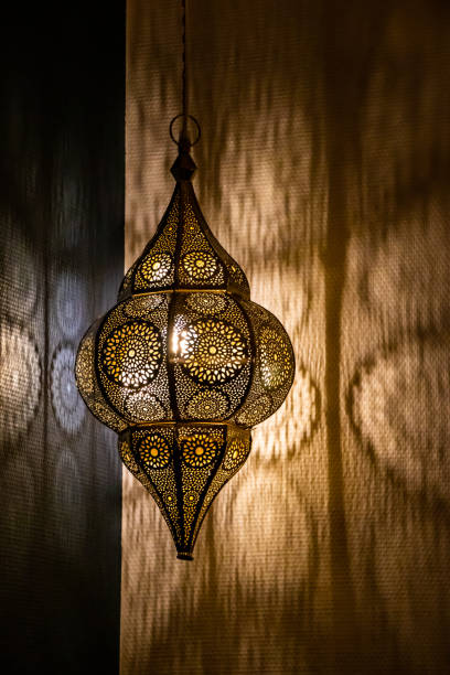 istock Eid Mubarak Muslim Background and Lamp 1448556174