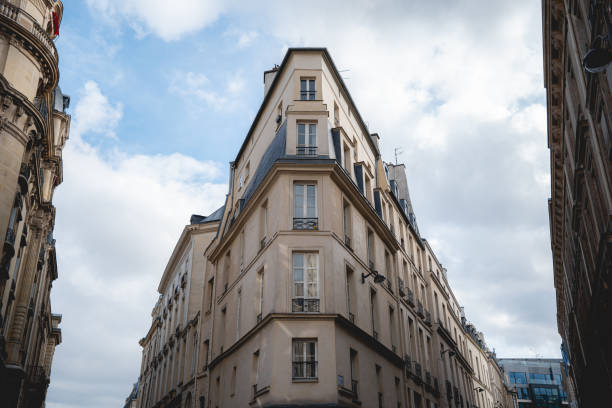 istock Paris street Cityscape 1448562597