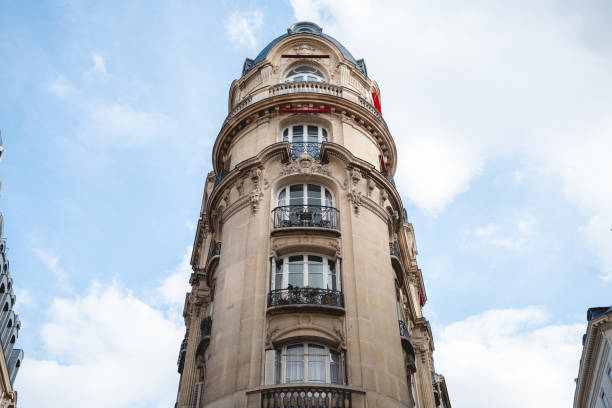 istock Paris street Cityscape 1448562605