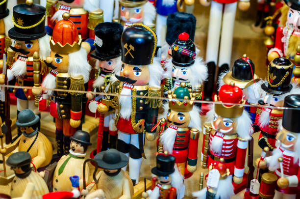 istock Nutcracker in christmas market for sale 1448562868