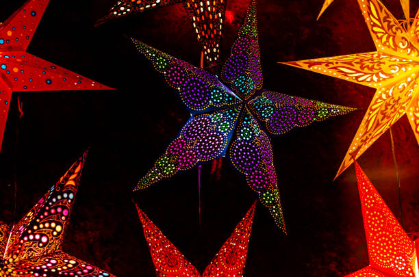 Christmas stars background