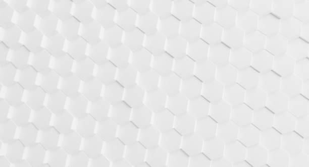 istock Abstract hexagonal 3D Futuristic honeycomb mosaic white background. Realistic geometric pattern texture. Abstract white vector wallpaper with hexagon grid banner. 3d illustration 1448563602