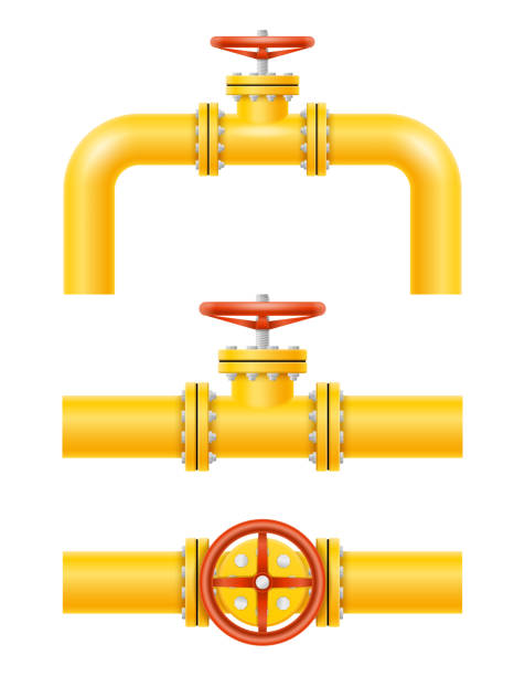 istock yellow metal pipes for gas pipeline vector illustration 1448565099