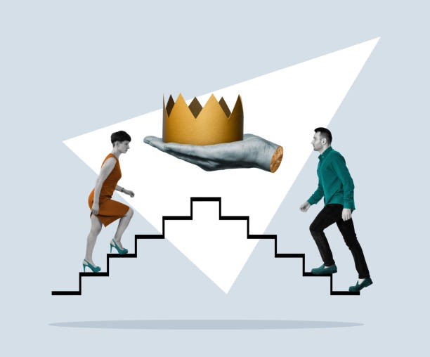 Gender equality in business, concept.
