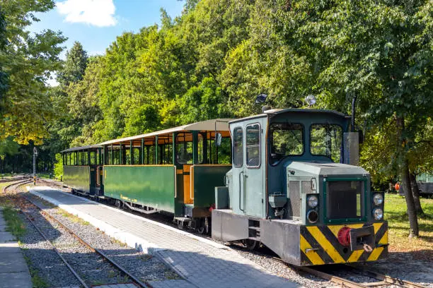 narrow gauge railway in Gemenc-Dunapart, Hungary