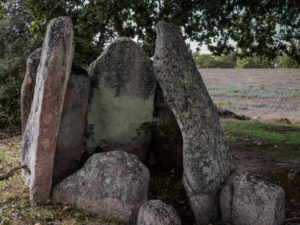 dolmen. anta dos currais do galhordas - castelo de vide imagens e fotografias de stock