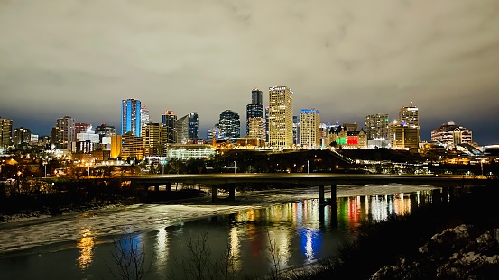 Edmonton Alberta by night