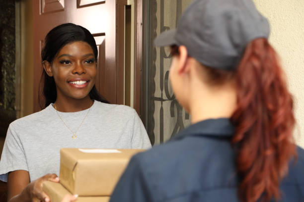 istock African American Woman Receives Packages CU Horizontal 1448579721