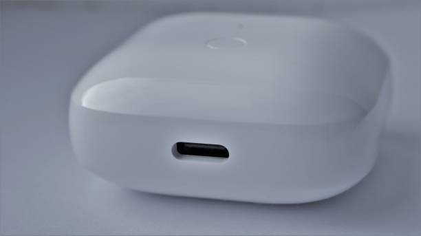 istock case from wireless pods out of focus close-up 1448584773