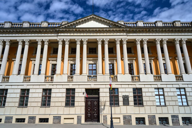 istock Facade of a historic building with Corinthian columns 1448586582
