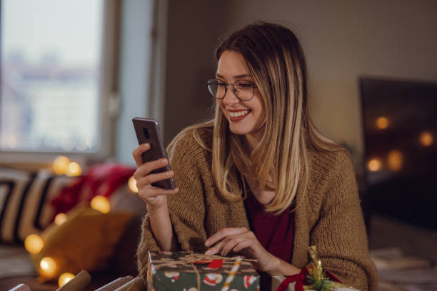 istock Cozy night at home during Christmas time 1448592872
