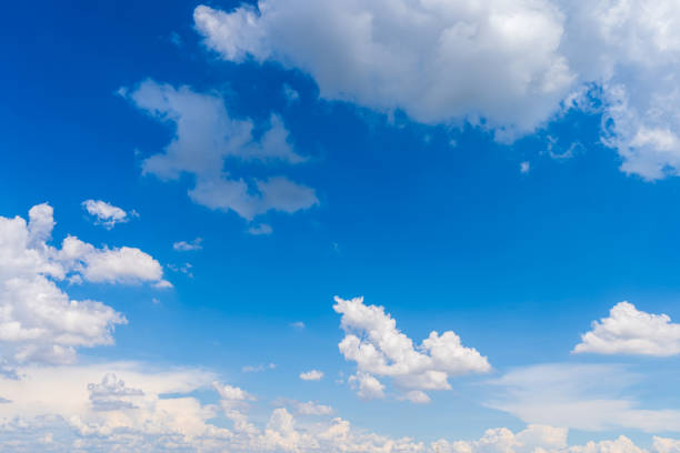 istock beautiful airatmosphere bright blue sky background abstract clear texture with white clouds. 1448594181