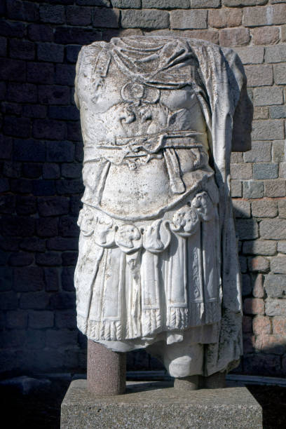 istock Damaged marble sculpture from ancient Greek archaeological site Pergamon 1448604649