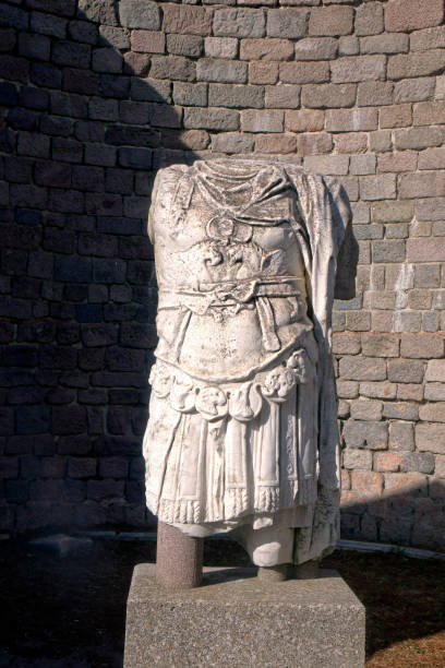 istock Damaged marble sculpture from ancient Greek archaeological site Pergamon 1448604665