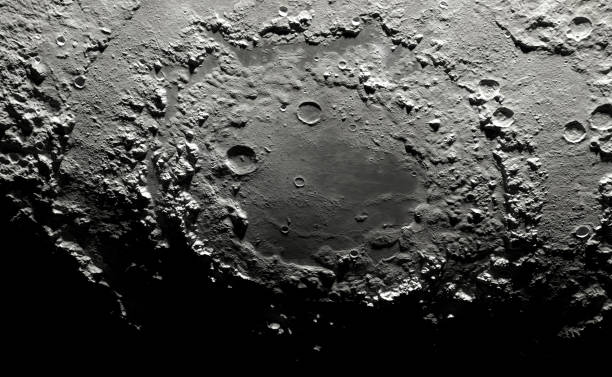 istock lunar surface detail on transparent background - maps from Nasa 1448605717