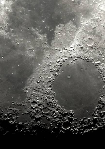 istock lunar surface detail on transparent background - maps from Nasa 1448605796