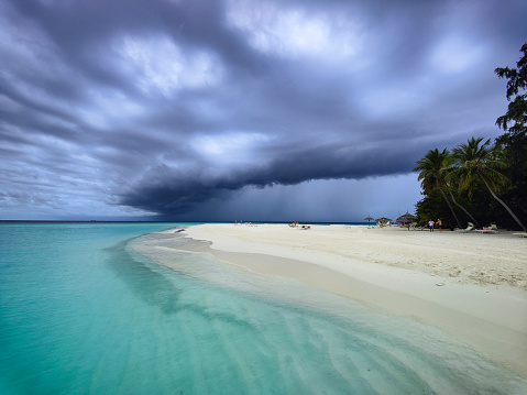 Impressive storm in Maldives