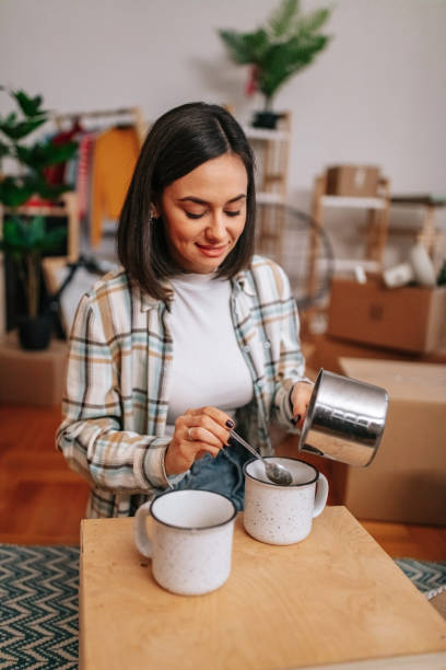 istock First coffee in the new home 1448608124