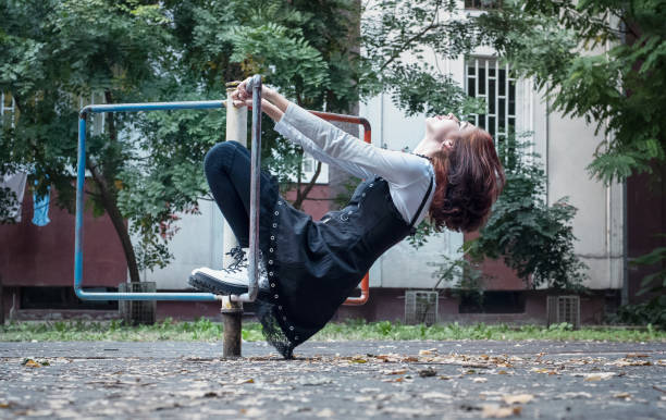 Attractive young woman in an urban setting