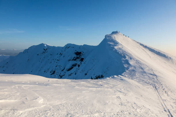 istock A snowy mountain range and steep slopes and cornices 1448613285