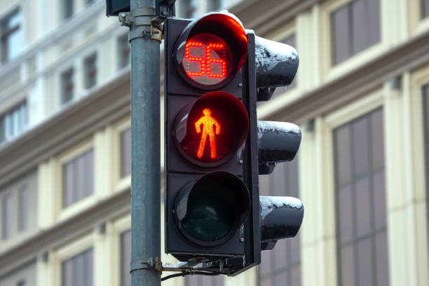istock red prohibitory traffic light sign at the crossroads 1448620102