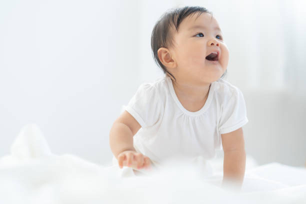 istock Baby portrait having fun at home 1448629994