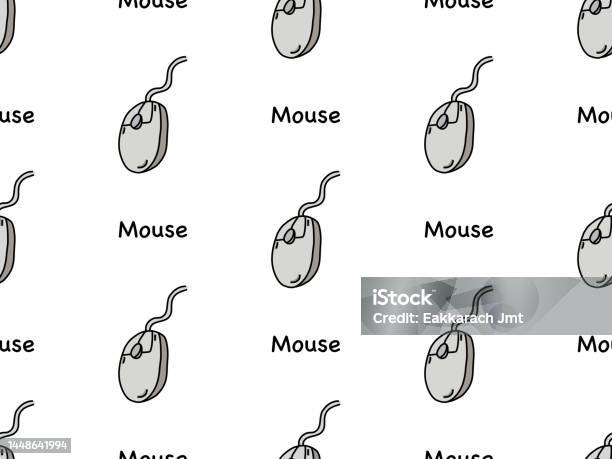 Computer's Mouse Pattern Background Mouse Seamless Pattern On White Background Stock Illustration ...