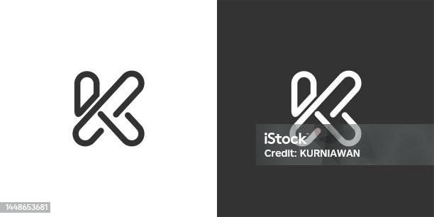 K Initial Vector Initial Letter K Vector Logo Design Template Stock Illustration ...