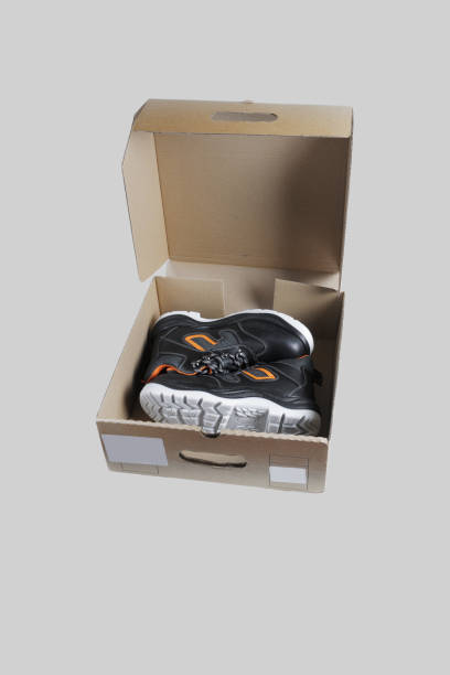 istock Safety shoes in a box. 1448654479