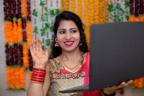 istock Young women talking on video conference call 1448659918