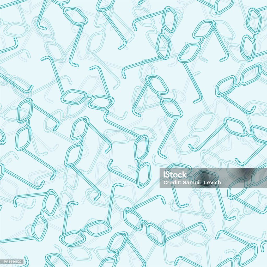 Spectacles Pattern Background Glasses Pattern Seamless Spectacles Background Baby Fabric Texture ...