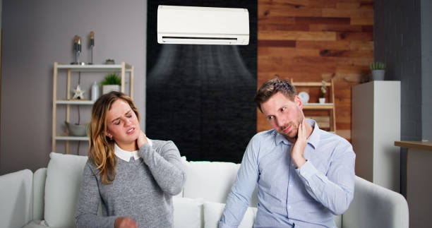 istock Sick Couple Having Cold And Sore Throat 1448682625
