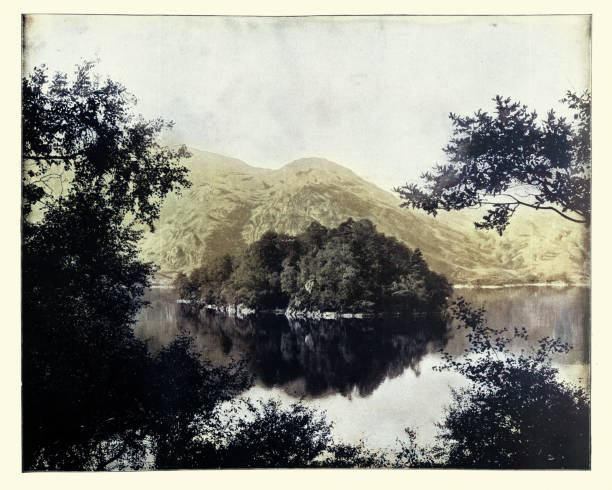 istock Ellen's Isle Loch Katrine, Scotland, 19th Century, colourised photograph 1448692951