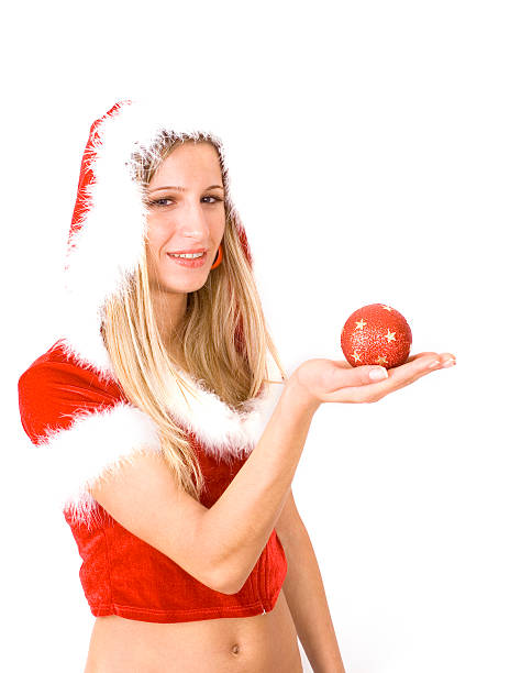 istock Santa girl 144869425