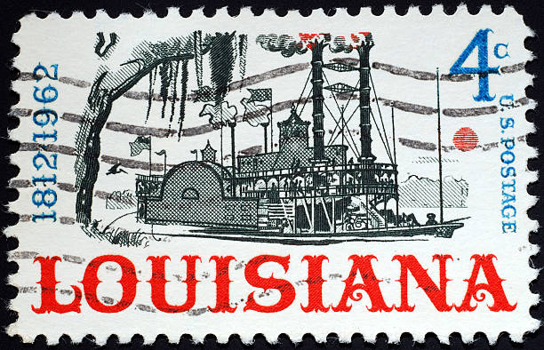 istock Louisiana riverboat stamp 144869496