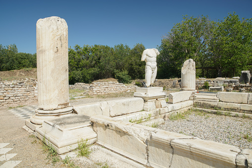 Hadrianic Baths in Aphrodisias Ancient City in Geyre, Aydin, Turkiye