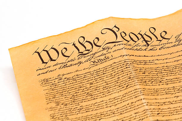 U.S. Constitution stock photo