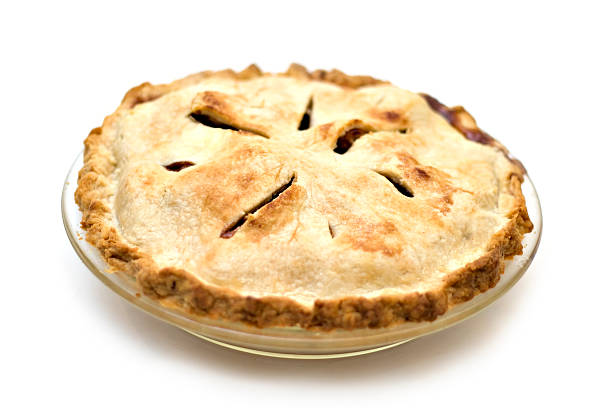 istock A close-up of a whole apple pie 144870362