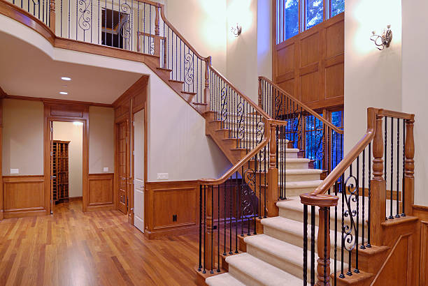 istock Grand Staircase of a large house 144870625