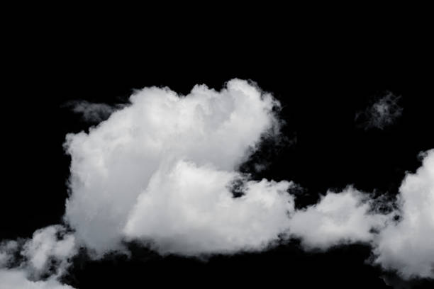 istock white fluffy clouds isolated on a black background, clipart 1448706365