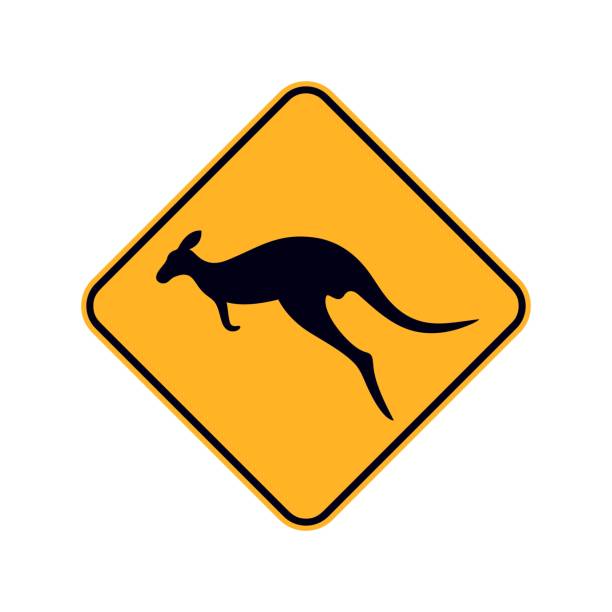 Australian Roo Sign 430+ Road Signs Australia Stock Illustrations, Royalty-Free Vector ...