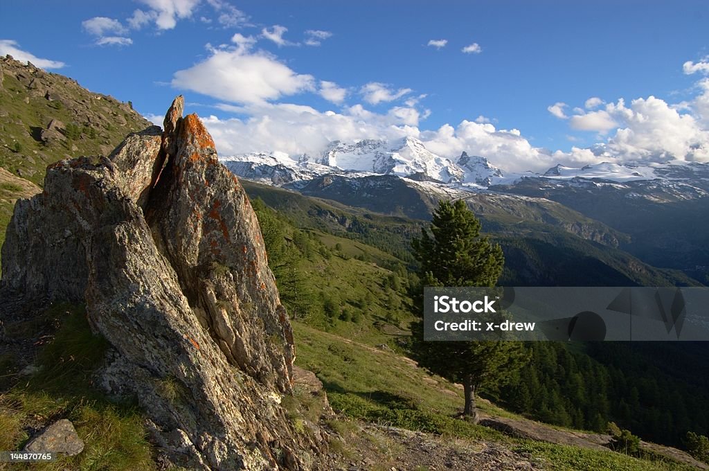 Paysage de montagne l'été - Photo de Alpes européennes libre de droits