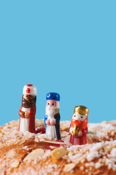 tort hiszpańskich królów i trzech króli - gift blue christmas religious celebration zdjęcia i obrazy z banku zdjęć