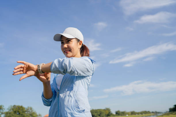 istock Female athlete preparing for a sprint. 1448711184