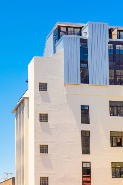 istock Modern contemporary apartment condo building with glass facade 1448711286