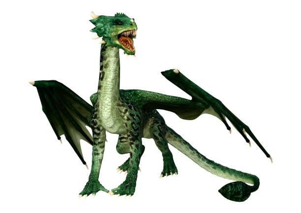 istock 3D Rendering Fairy Tale Dragon on White 1448711611