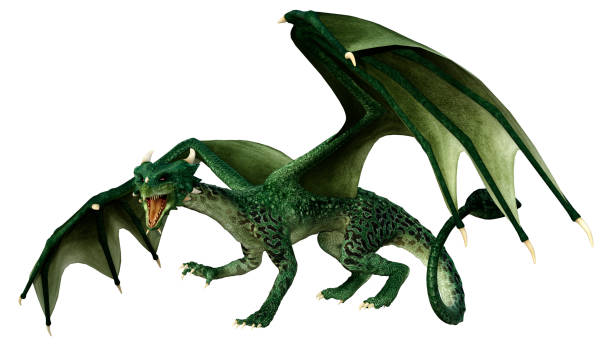 istock 3D Rendering Fairy Tale Dragon on White 1448711620