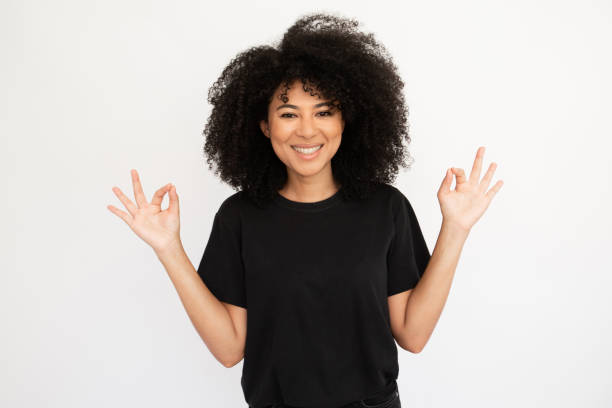 istock Relaxed young woman meditating 1448711948