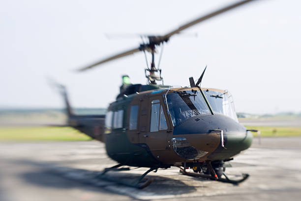 istock Military transport helicopter 144871365