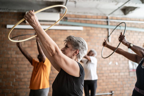 istock Senior women in a exercise class 1448718121